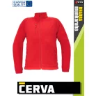 Cerva BHADRA RED polár zipzáros pulóver - munkaruha