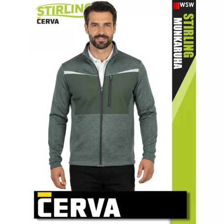 Cerva STIRLING GREEN stretch pamutgazdag technikai felső - munkaruha