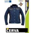 Cerva NEURUM NAVY CLASSIC prémium pamutgazdag stretch kapucnis munkakabát - munkaruha