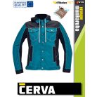 Cerva NEURUM PETROL CLASSIC prémium pamutgazdag stretch kapucnis munkakabát - munkaruha
