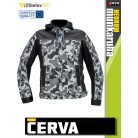 Cerva NEURUM ANTRACITE CAMO prémium pamutgazdag stretch kapucnis munkakabát - munkaruha