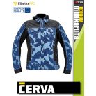 Cerva NEURUM NAVY CAMO prémium pamutgazdag stretch kapucnis munkakabát - munkaruha