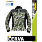 Cerva NEURUM OILGREEN CAMO prémium pamutgazdag stretch kapucnis munkakabát - munkaruha