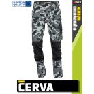 Cerva NEURUM ANTHRACITE CAMO prémium extra rugalmas SLIMFIT nadrág - munkaruha