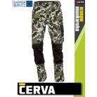 Cerva NEURUM OILGREEN CAMO prémium extra rugalmas SLIMFIT nadrág - munkaruha
