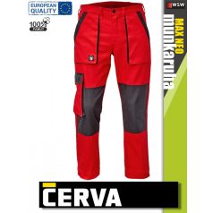 Cerva MAX NEO RED pamut technikai deréknadrág - munkaruha