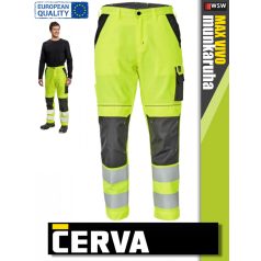   Cerva MAX VIVO HVYELLOW technikai láthatóági munkanadrág - munkaruha