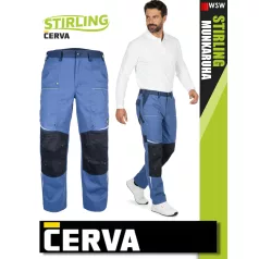   Cerva STIRLING BLUE stretch pamutgazdag technikai deréknadrág - munkaruha
