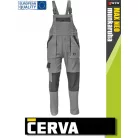 Cerva MAX NEO GREY pamut technikai kantárosnadrág - munkaruha