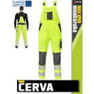 Cerva MAX VIVO HVYELLOW technikai láthatósági kantárosnadrág - munkaruha