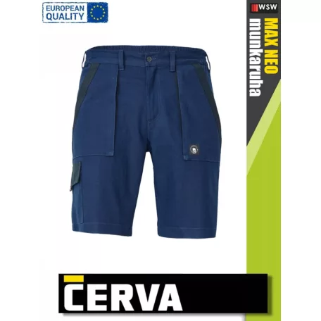 Cerva MAX NEO NAVY pamut technikai rövidnadrág - munkaruha