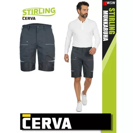 Cerva STIRLING BLUE stretch pamutgazdag technikai rövidnadrág - munkaruha