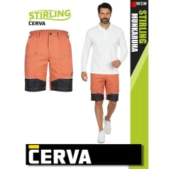 Cerva STIRLING GREEN stretch pamutgazdag technikai rövidnadrág - munkaruha