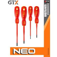 Neo Tools 1000V szigetelt csavarhúzó készlet 4 db-os - szerszám