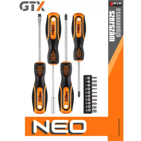 Neo Tools csavarhúzó készlet 14 db-os - szerszám