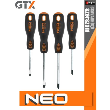 Neo Tools csavarhúzó készlet 4 db-os - szerszám