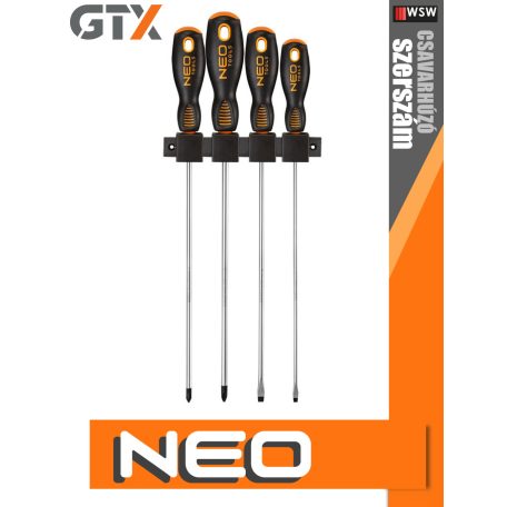 Neo Tools csavarhúzó készlet 4 db-os - szerszám