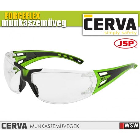 Cerva JSP FORCEFLEX hajlítható munkavédelmi szemüveg - munkaszemüveg
