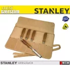 Stanley BAILEY 5 részes véső készlet bőrtokkal - szerszám