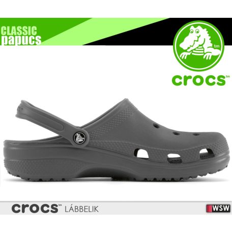 Crocs CLASSIC GREY könnyített papucs - lábbeli