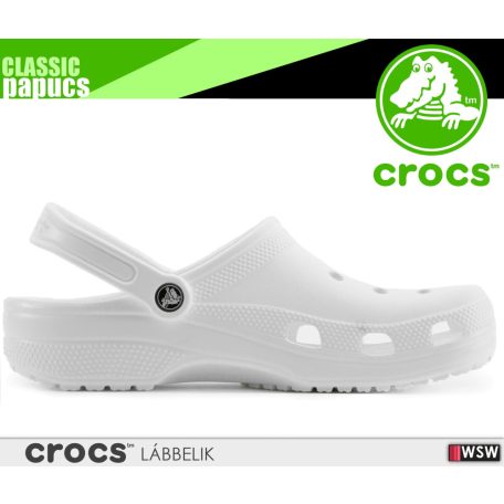 Crocs CLASSIC WHITE könnyített papucs - lábbeli