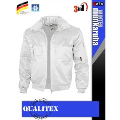   Qualitex PILOT WHITE 3in1 prémium bomber téli kabát - munkaruha