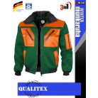 Qualitex PILOT GREENORANGE 3in1 prémium bomber téli kabát - munkaruha