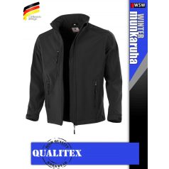 Qualitex PILOT BLACK softshell prémium kabát - munkaruha