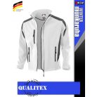Qualitex PILOT WHITEGREY softshell prémium kabát - munkaruha