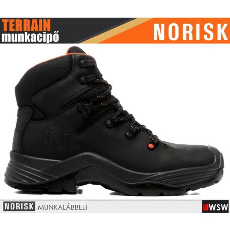 Norisk TERRAIN BRANDON BLACK S3 technikai prémium kompozit munkacipő - munkabakancs