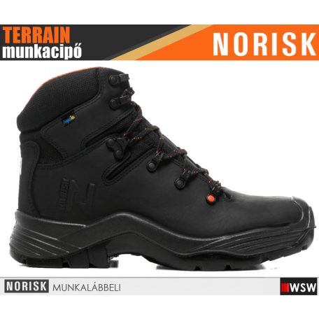 Norisk TERRAIN HIGHLAND BLACK S3 technikai prémium kompozit vízálló munkacipő - munkabakancs