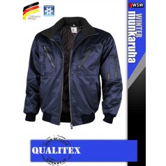 Qualitex PILOT NAVY prémium bomber téli kabát - munkaruha