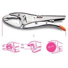 Kettős állítású önzáró fogó, hosszú kivitel, krómozott_1051