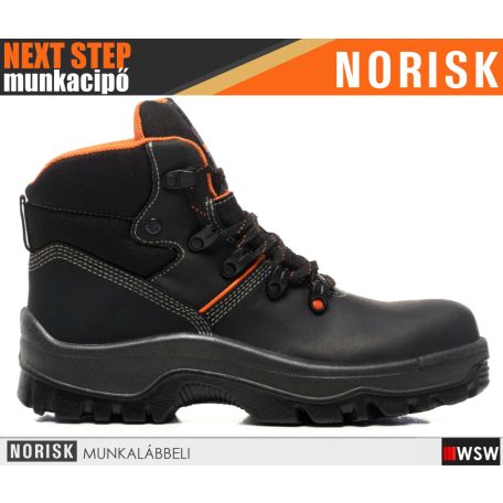 Norisk NEXT STEP ARMSTRONG BLACK S3 technikai prémium kompozit munkacipő - munkabakancs