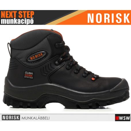 Norisk NEXT STEP HUDSON BLACK S3 technikai prémium kompozit munkacipő - munkabakancs