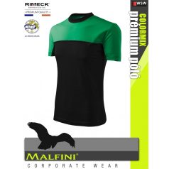   Malfini COLORMIX BLACKGREEN prémium pamut póló - munkaruha