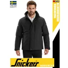 Snickers ALLROUNDWORK BLACK bélelt technikai vízálló télikabát - munkaruha