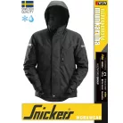 Snickers ALLROUNDWORK BLACK bélelt technikai 100% vízálló télikabát - munkaruha
