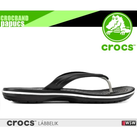 Crocs CROCBAND FLIP BLACK könnyített papucs - lábbeli