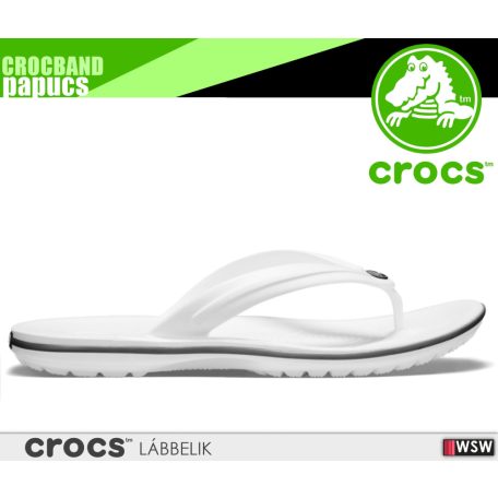 Crocs CROCBAND FLIP WHITE könnyített papucs - lábbeli