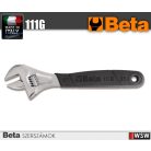 Állítható villáskulcs, skálával,krómozott, nyéllel_111G