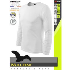   Malfini SLIMFIT WHITE 100% pamut prémium férfi hosszúujjú póló 160 g/m2 - munkaruha