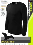   Malfini SLIMFIT BLACK 100% pamut prémium férfi hosszúujjú póló 160 g/m2 - munkaruha
