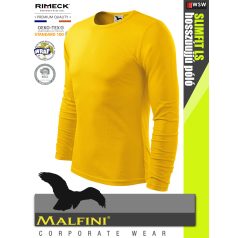   Malfini SLIMFIT YELLOW 100% pamut prémium férfi hosszúujjú póló 160 g/m2 - munkaruha