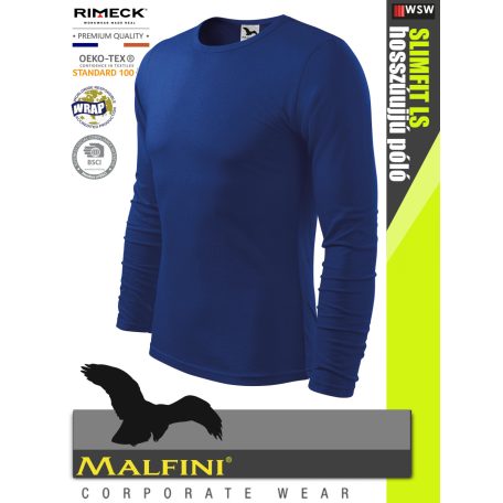 Malfini SLIMFIT ROYAL 100% pamut prémium férfi hosszúujjú póló 160 g/m2 - munkaruha
