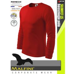   Malfini SLIMFIT RED 100% pamut prémium férfi hosszúujjú póló 160 g/m2 - munkaruha