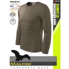 Malfini SLIMFIT ARMY 100% pamut prémium férfi hosszúujjú póló 160 g/m2 - munkaruha