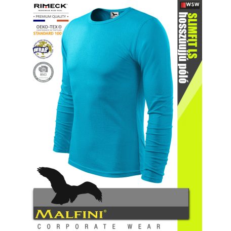 Malfini SLIMFIT ATOLL 100% pamut prémium férfi hosszúujjú póló 160 g/m2 - munkaruha