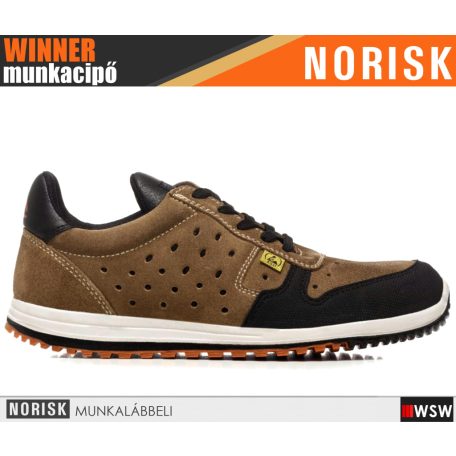 Norisk WINNER RUNNER BROWN S1P technikai prémium kompozit munkacipő - munkabakancs