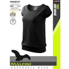   Malfini CITY BLACK 100% pamut prémium női póló 150 g/m2 - munkaruha